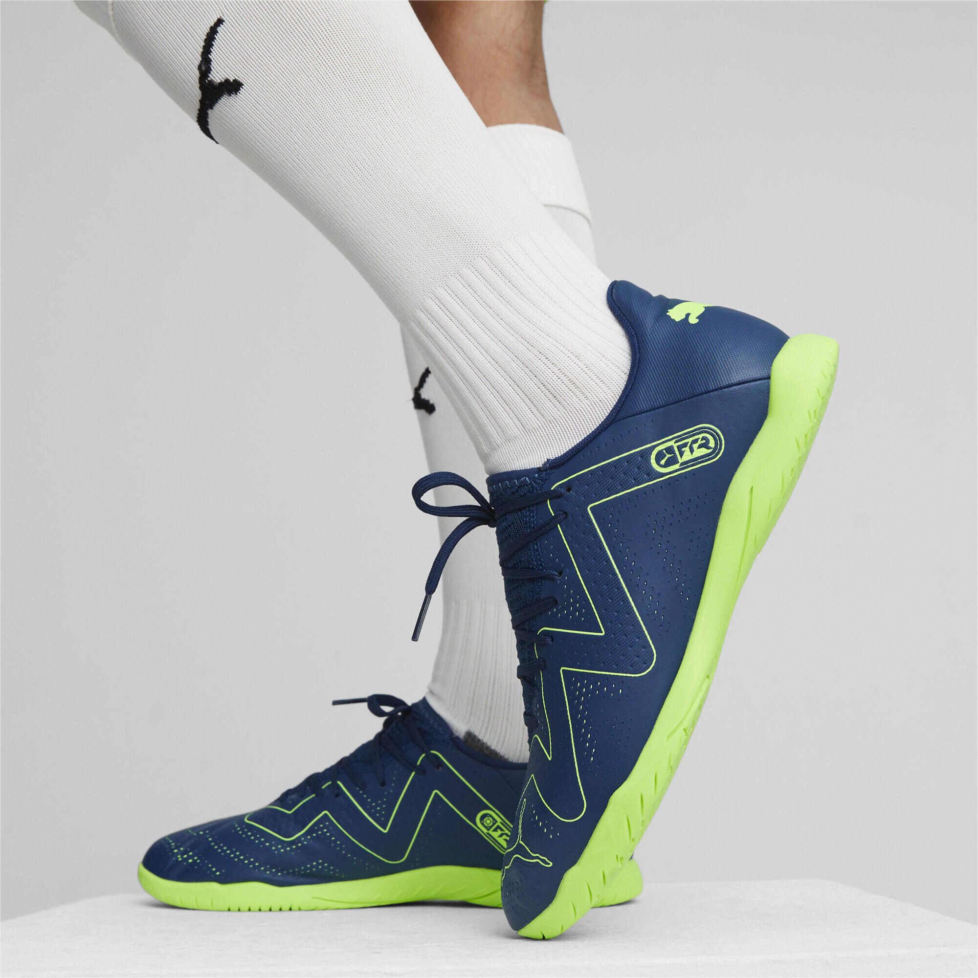 Scarpe da calcio FUTURE PLAY IT da uomo PUMA Persian Blue Pro Green 2/7