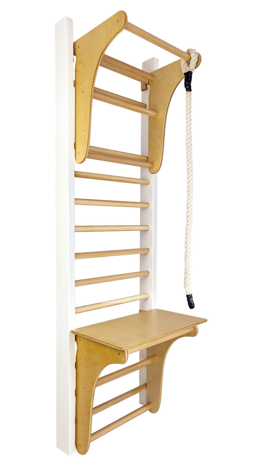 Drabinka gimnastyczna Leon 195 x 80 cm biała UNDERFIT 3/6