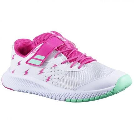 Chaussures Fille Babolat Pulsion All Court 32s21518 1058 Blanc Et Rose