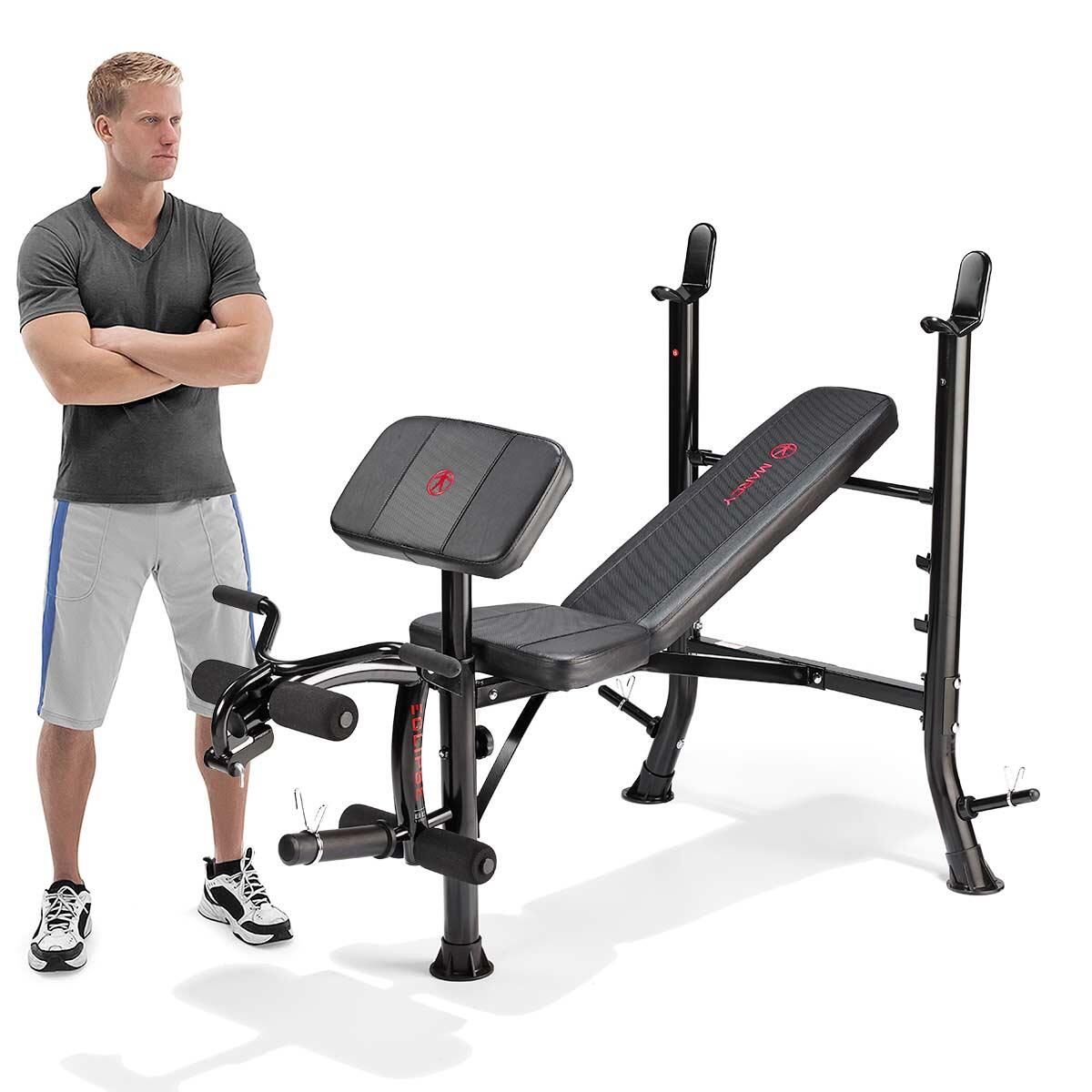 MARCY ECLIPSE BE1000 STARTER STANDARD WEIGHT BENCH MARCY Decathlon