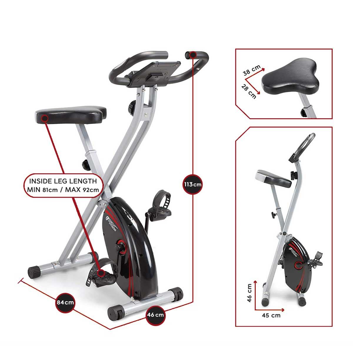 CIRCUIT FITNESS AMZ-150BK FOLDABLE BIKE 7/7