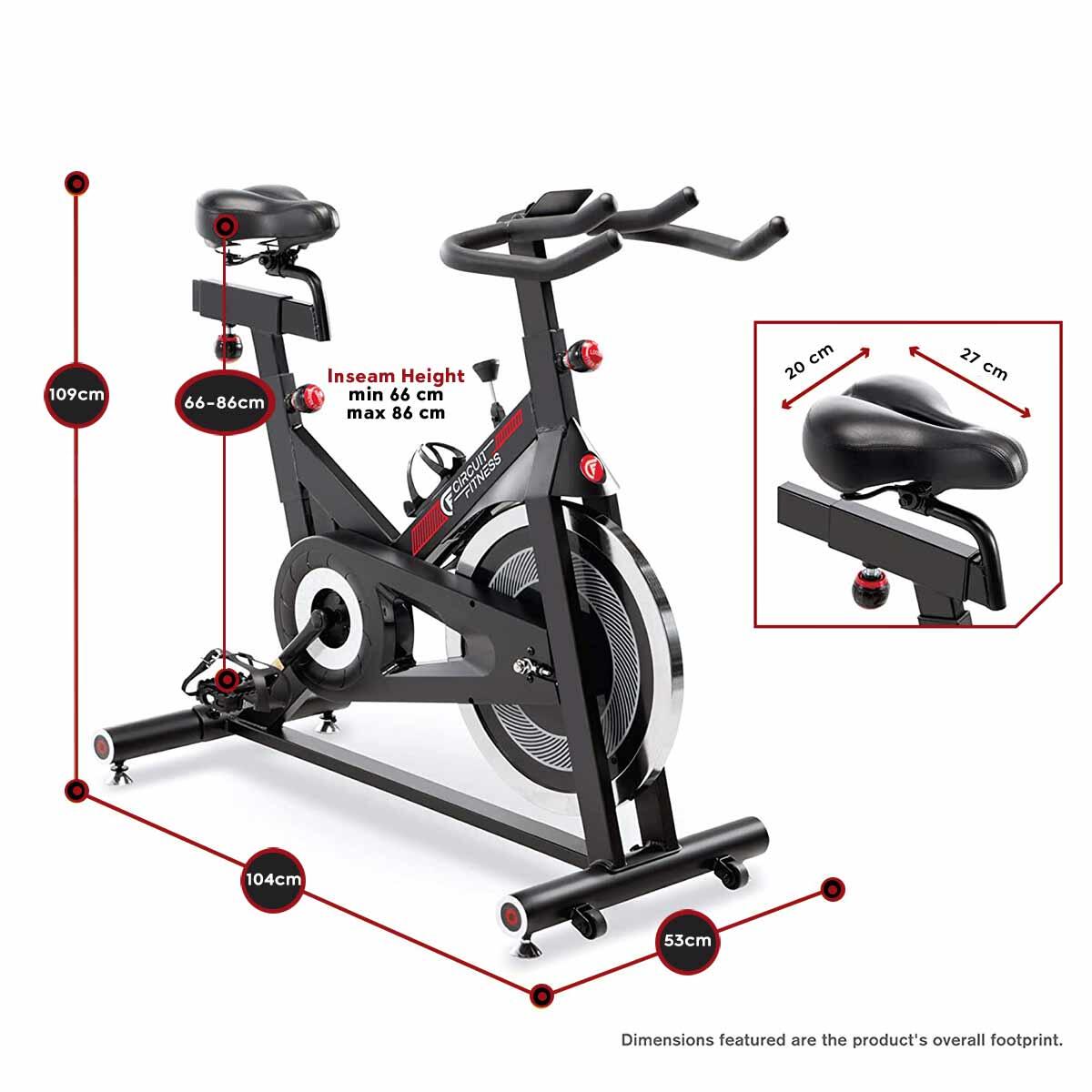 CIRCUIT FITNESS AMZ-948BK CLUB REVOLUTION SPIN CYCLE RED 7/7