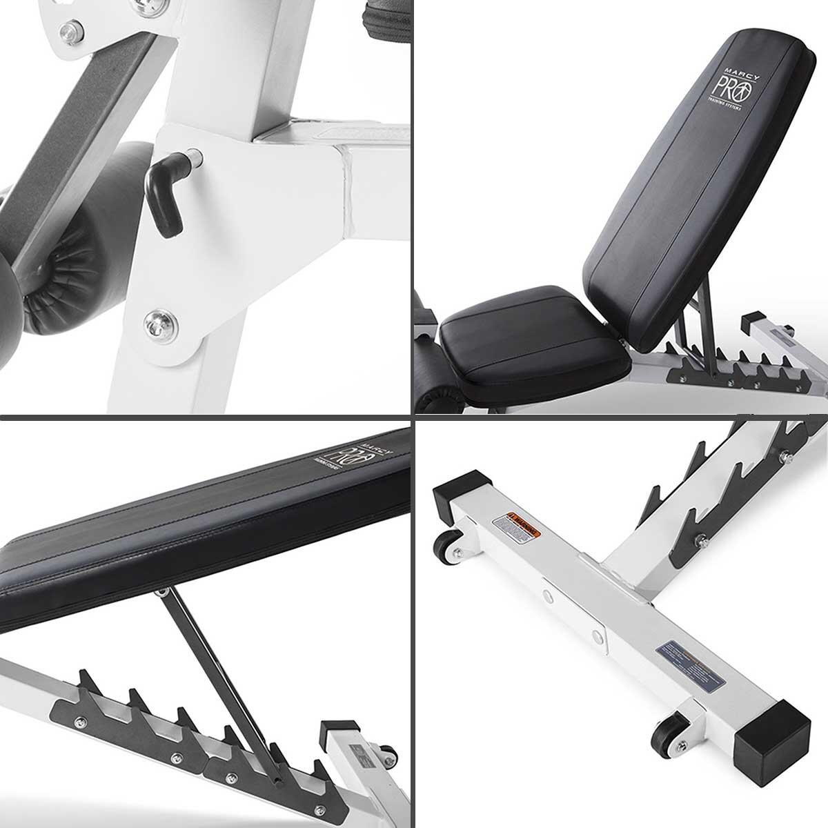 FOLDING POWER RACK CAGE & WEIGHT BENCH - MARCY PRO SM-4231 3/7