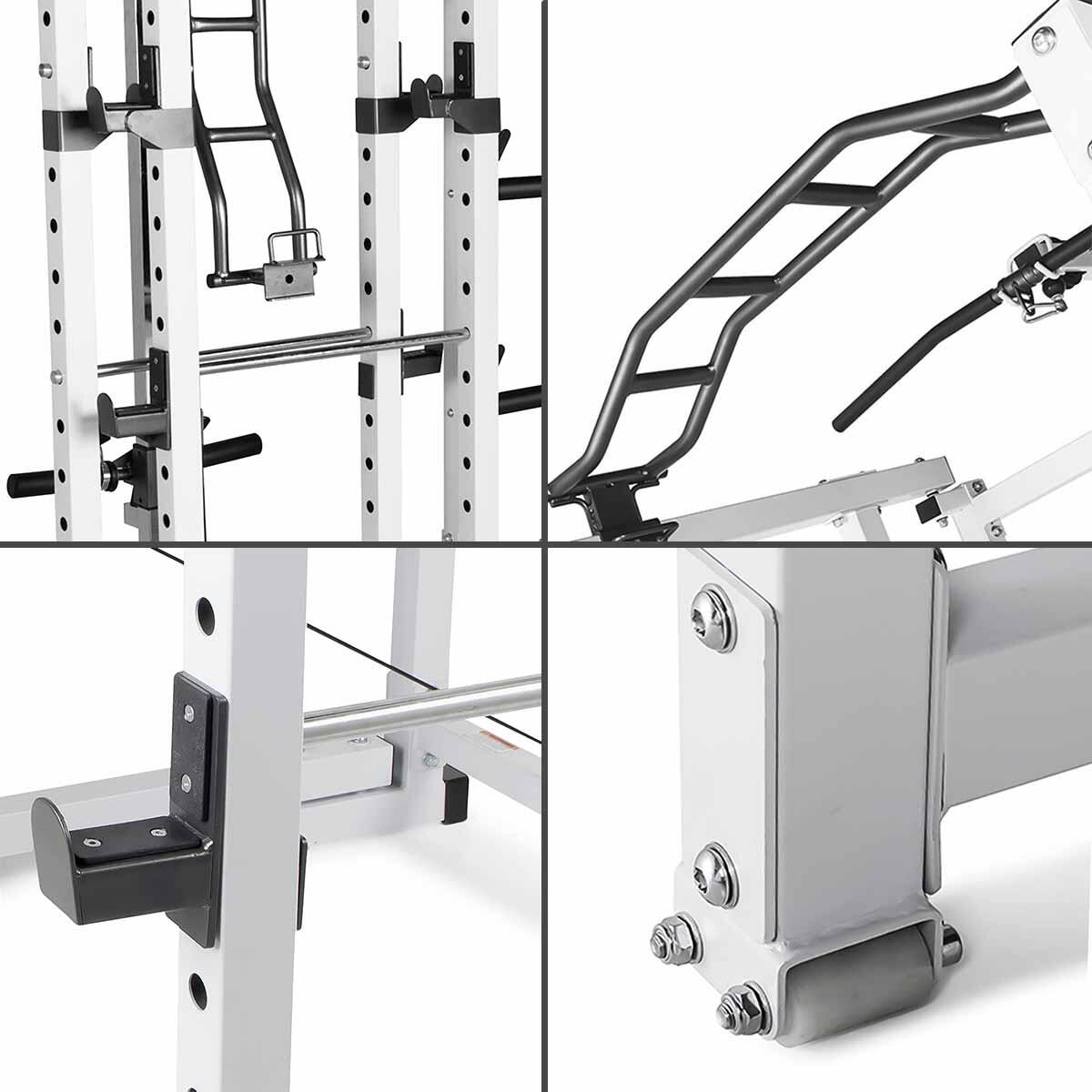 MARCY PRO SM-4231 FOLDING POWER CAGE WITH WEIGHT BENCH 4/7