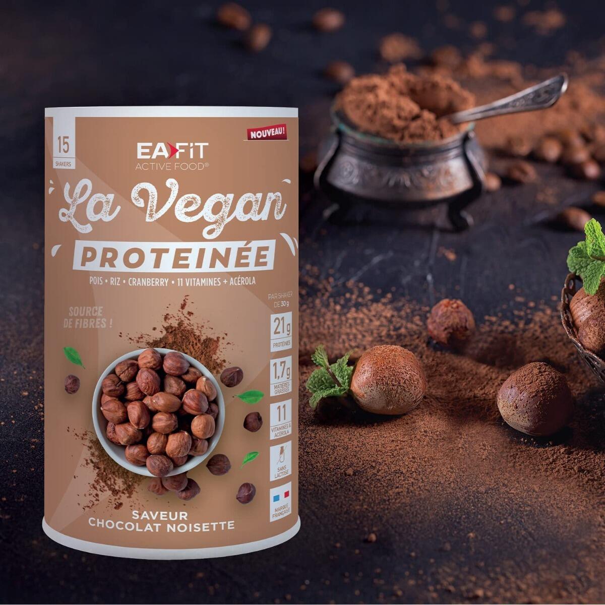 EAFIT VEGAN PROTEINEE CHOCOLAT NOISETTE - 450 g 6/6