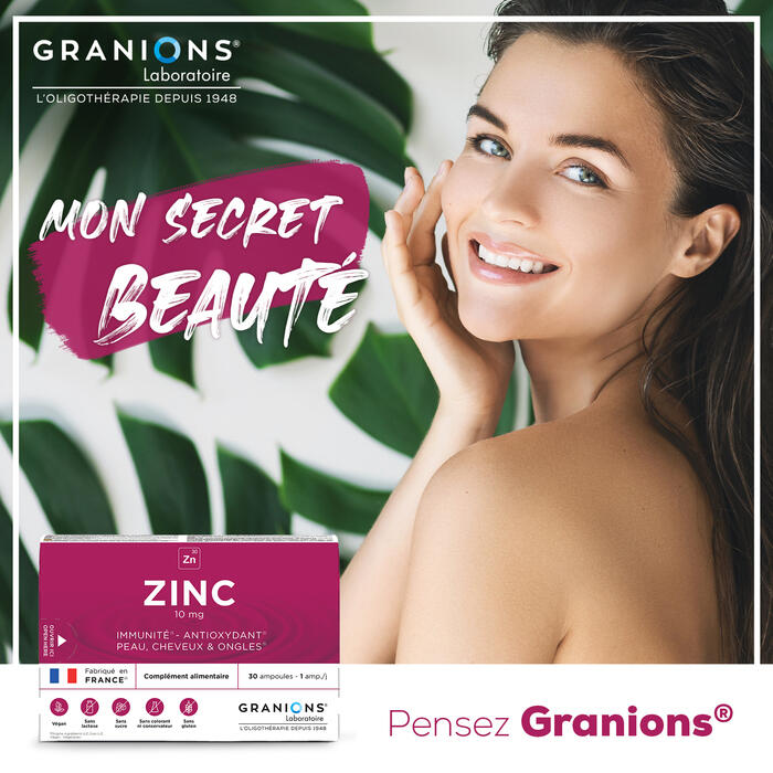 Granions de Zinc 10 mg - 30 ampoules 6/7