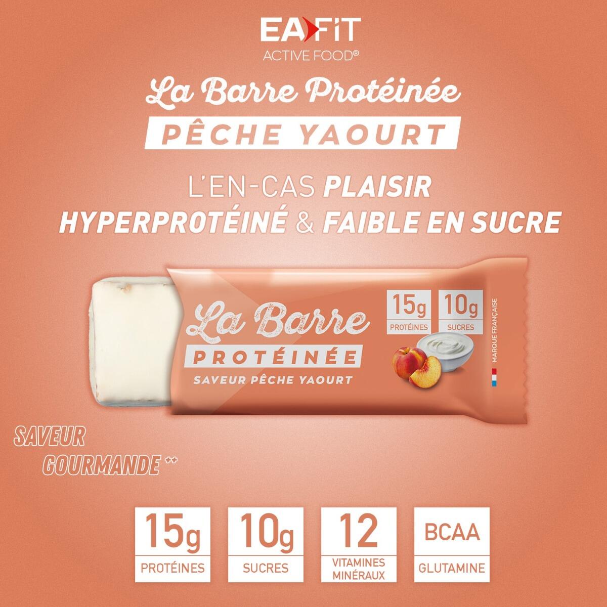 EAFIT La Barre Protéinée Pêche Yaourt - Boite de 24 barres 4/7