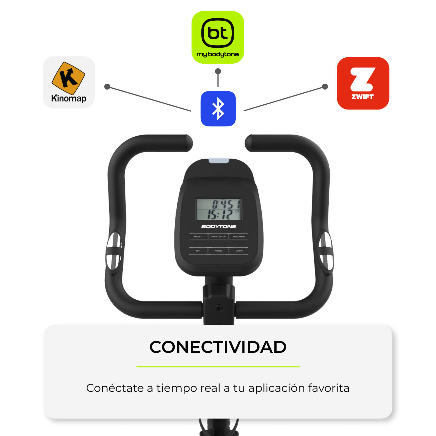 Smart Exercise Bike connettività Bluetooth, 12 programmi volante a incerciamento 2/7