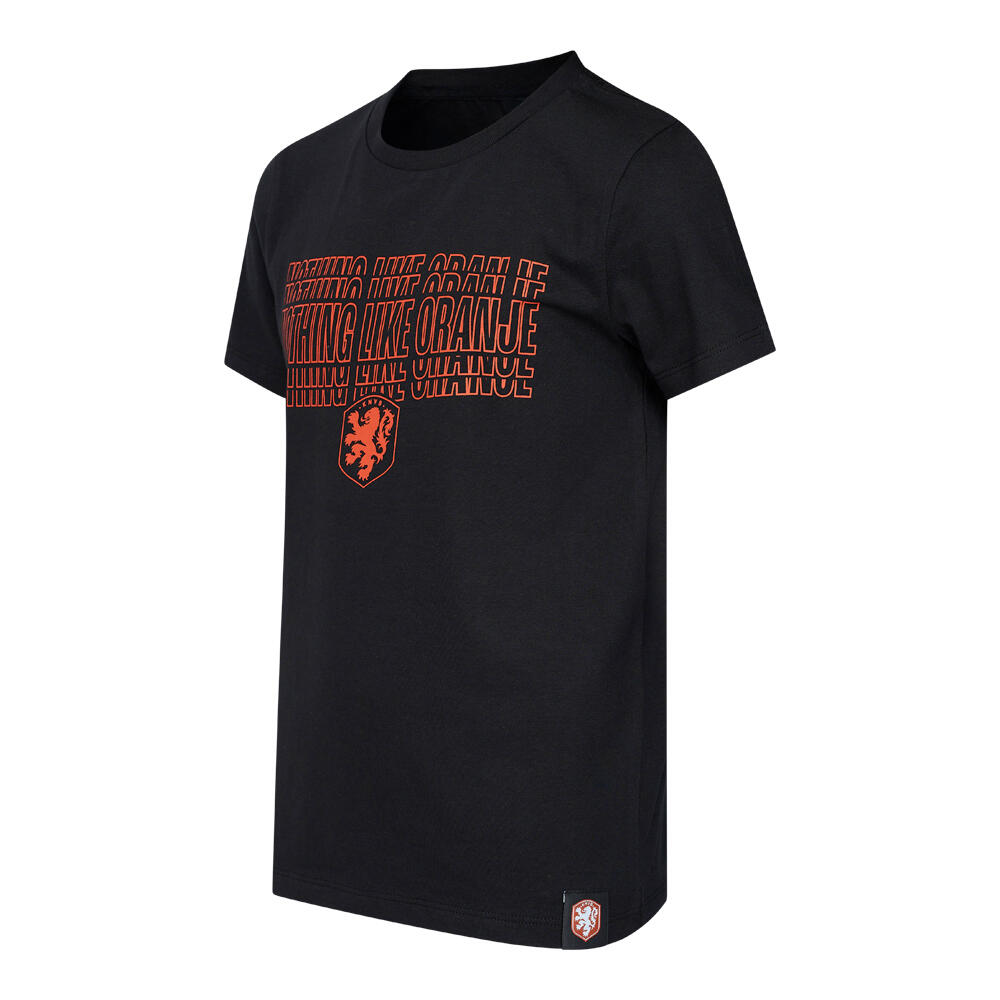 Nederland T-shirt Kinderen - Zwart - KNVB - Holland 2/5