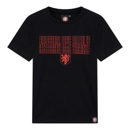 Nederland T-shirt Kinderen - Zwart - KNVB - Holland