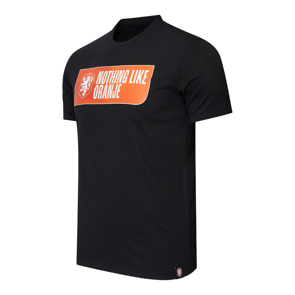 Nederland T-shirt Heren - Zwart - KNVB 4/7