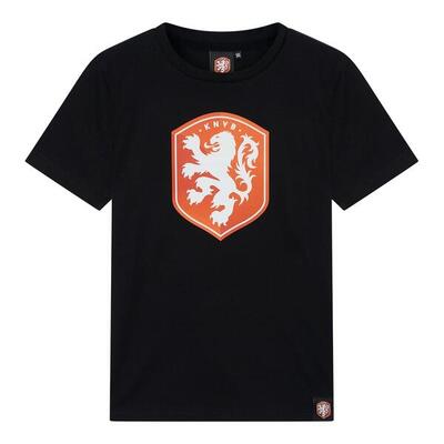 Nederland t-shirt kinderen - ek 2024 - zwart - knvb