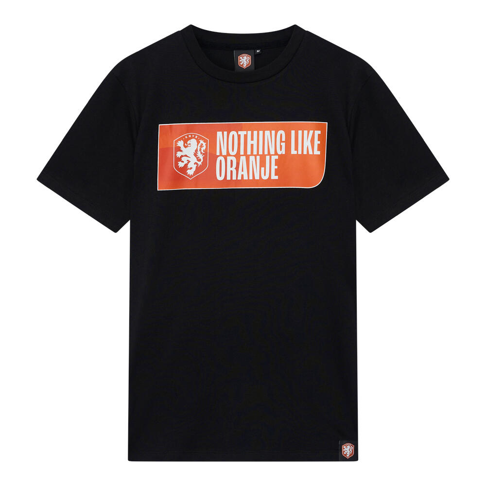 KNVB Nederland T-shirt Heren - Zwart - EK 2024 - KNVB