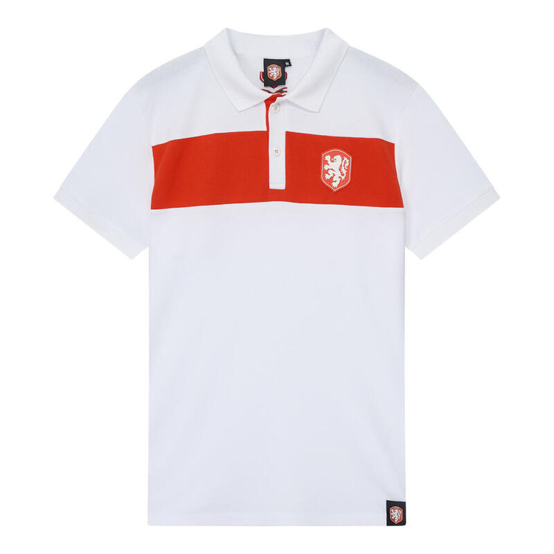 Nederland Polo Heren - Ek 2024 - KNVB - Holland - Wit