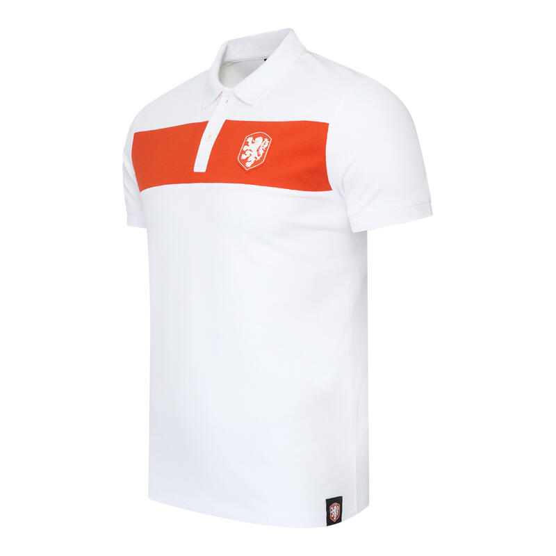 Nederland Polo Heren - Ek 2024 - KNVB - Holland - Wit