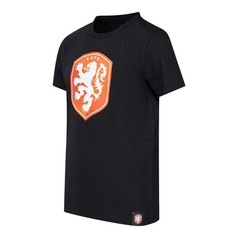 Nederland T-shirt Kinderen - EK 2024 - Zwart - KNVB