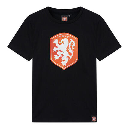 Nederland T-shirt Kinderen - EK 2024 - Zwart - KNVB