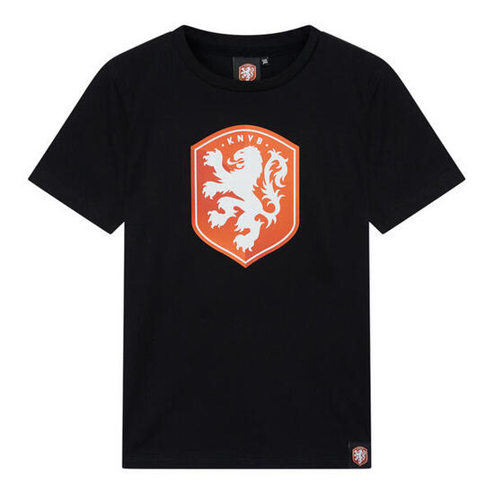 Nederland T-shirt Kinderen - EK 2024 - Zwart - KNVB