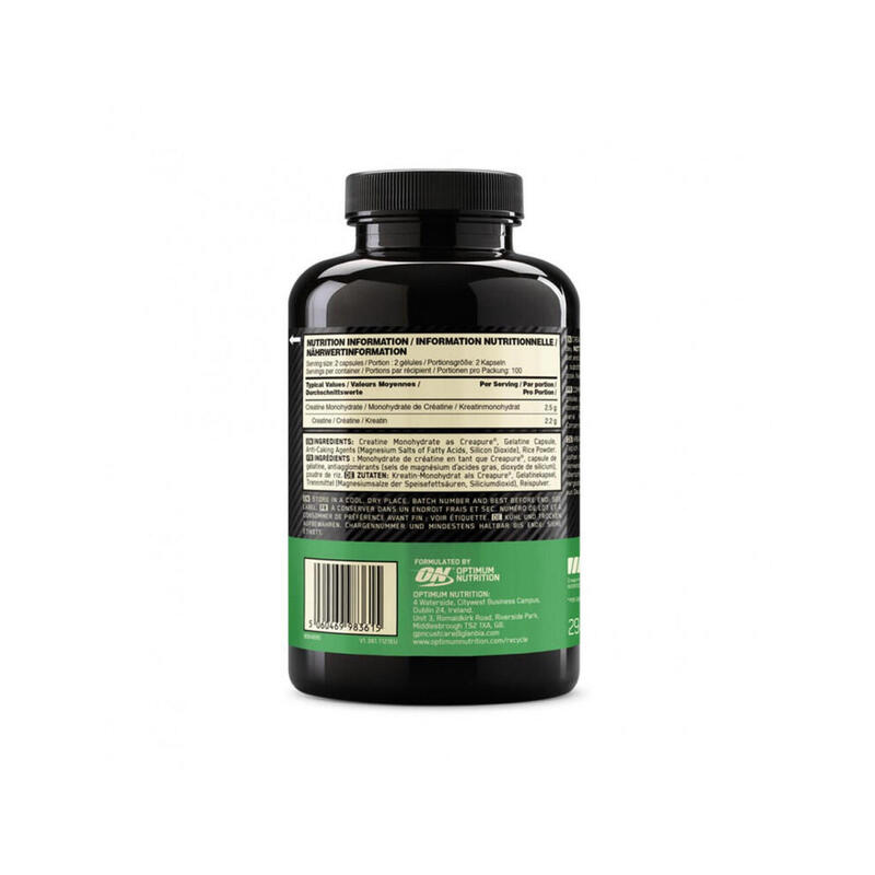 Creatina 2500 - 200 Cápsulas de Optimum Nutrition