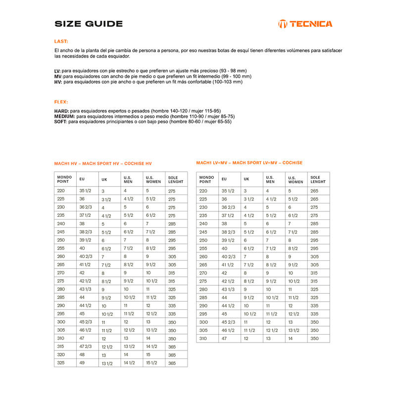 Chaussures TECNICA Mach Sport MV 100 GW-28.5