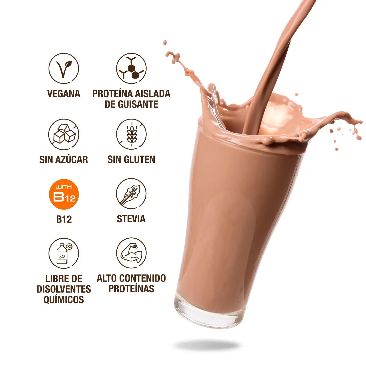 Weider Vegan Protein (750g) Brownie - Chocolate - Eiwitten - Veganistisch eiwit 4/4