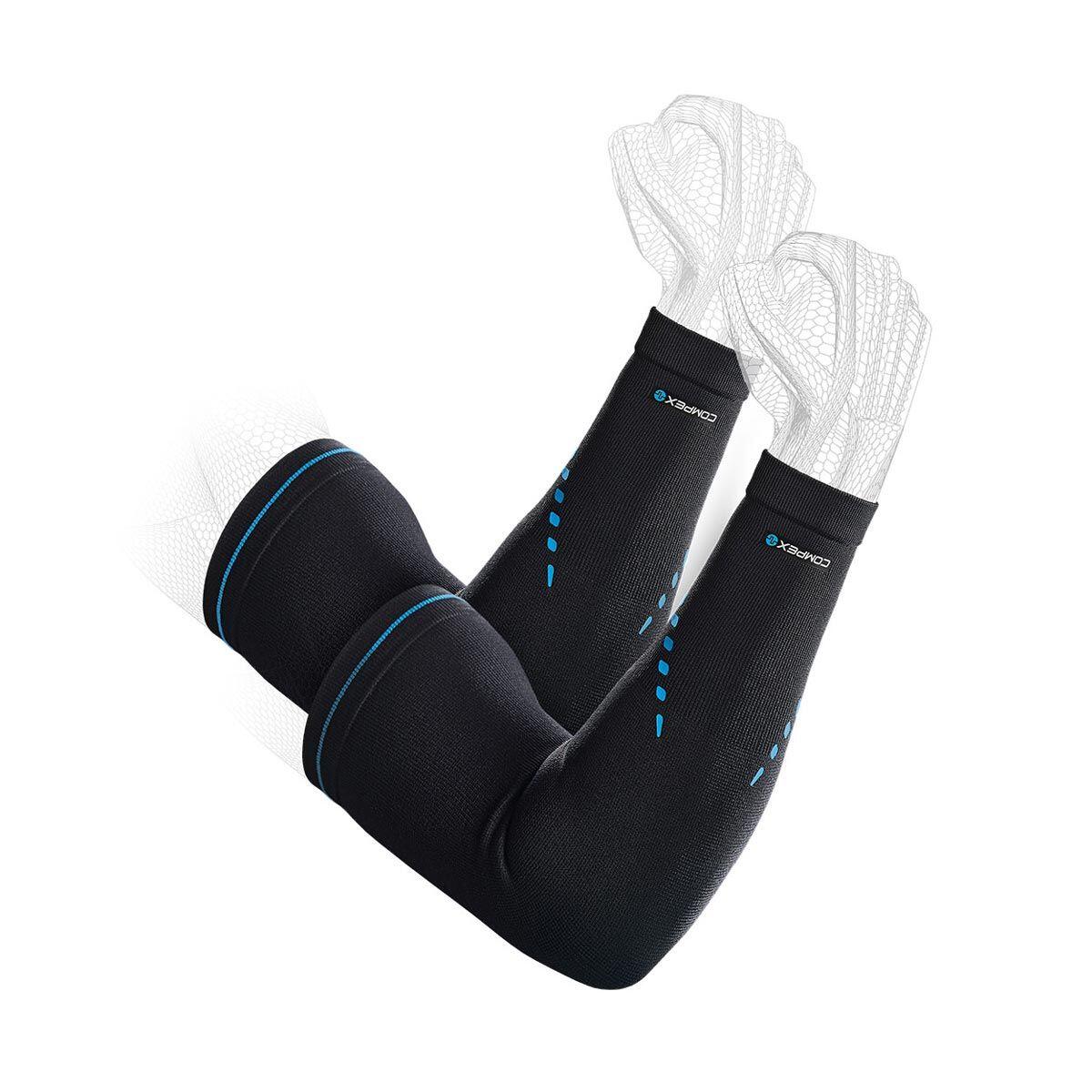 Compex - Compex Activ' Arm Sleeves Manchons De Contention Pour Bras - Maintien Compressif - Noir - 48 Xl - Decathlon