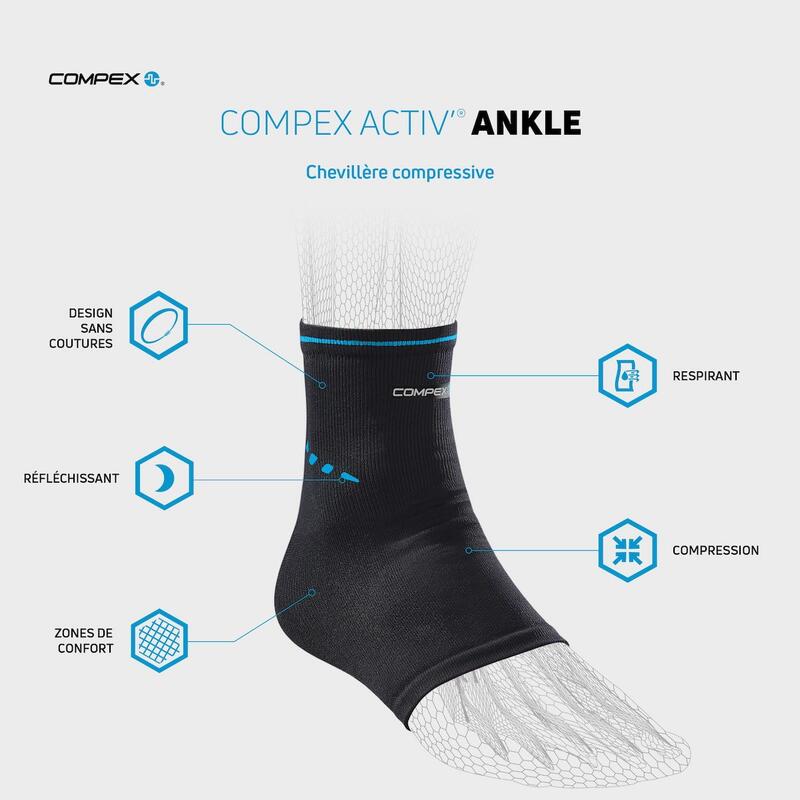 COMPEX ACTIV ANKLE suporte desportivo para tornozelo COMPEX Decathlon
