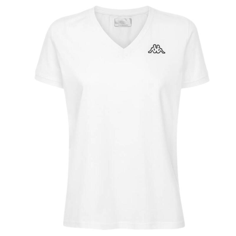 T-shirt à manches courtes femme Kappa Cabou Blanc