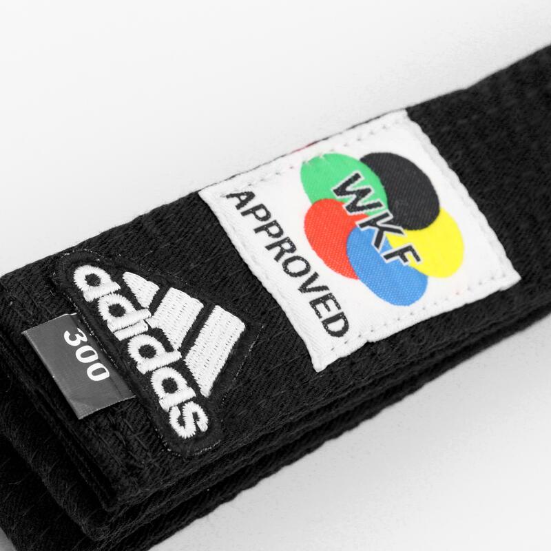 Cintura karate Elite Adidas nera OMOLOGATA  WKF