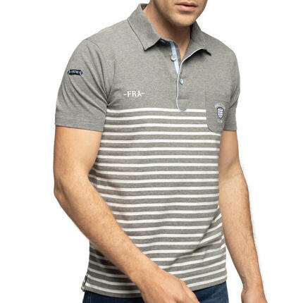 Polo marinière France manches courtes homme