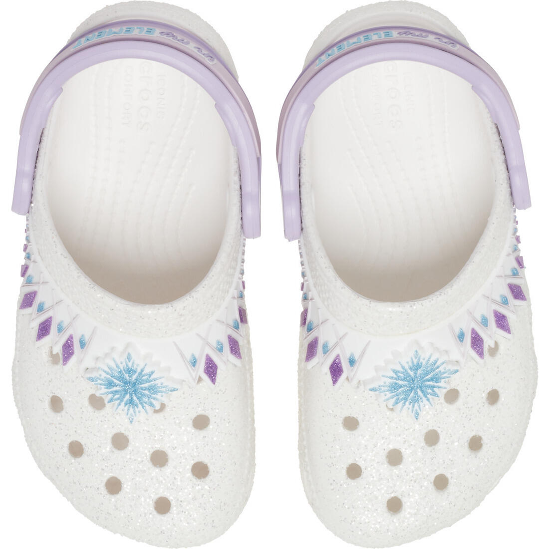 Chanclas Crocs Classic FunLab I AM Frozen II, Blanco, Niños 2/4