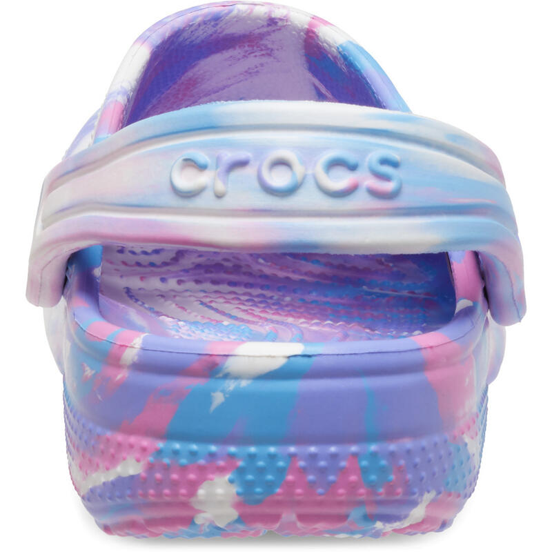 Chinelos de dedo Crocs Classic Marbled Clog, Multicolorido, Crianças