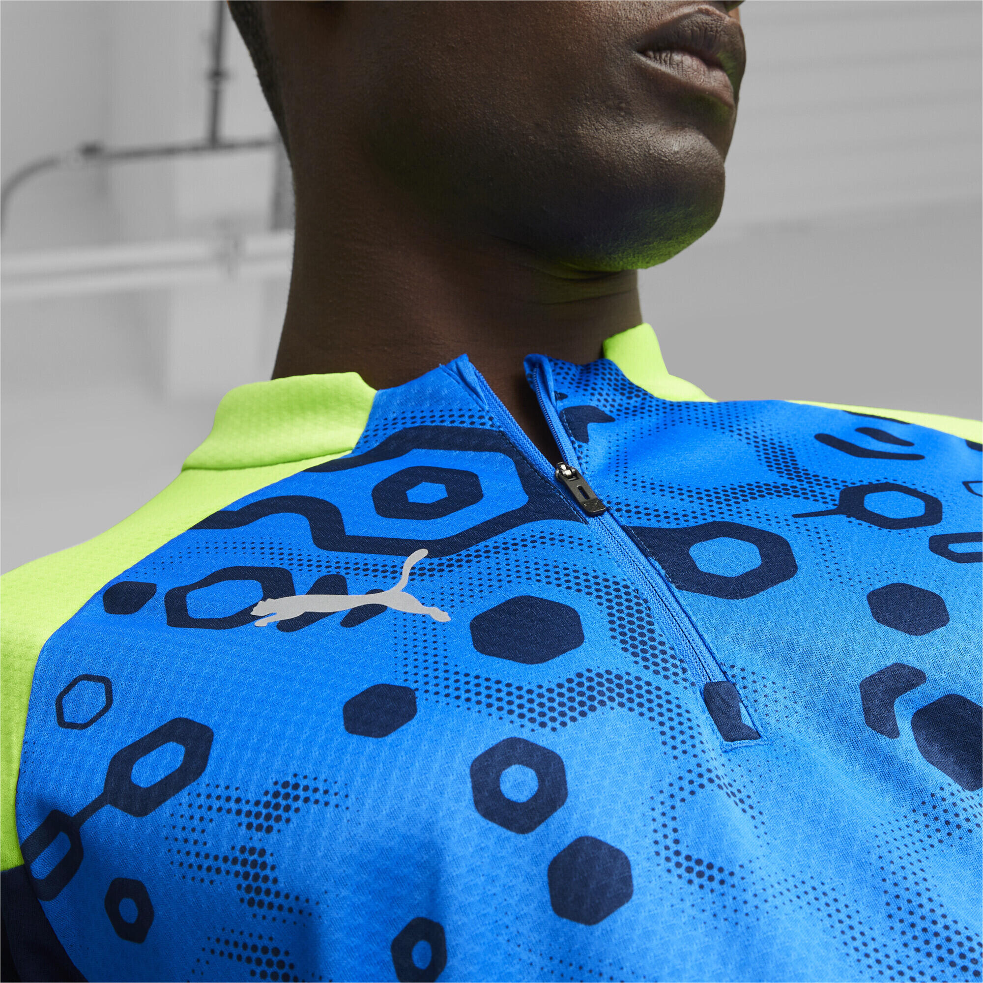 Haut de football à fermeture zippée courte individualCUP PUMA 4/6