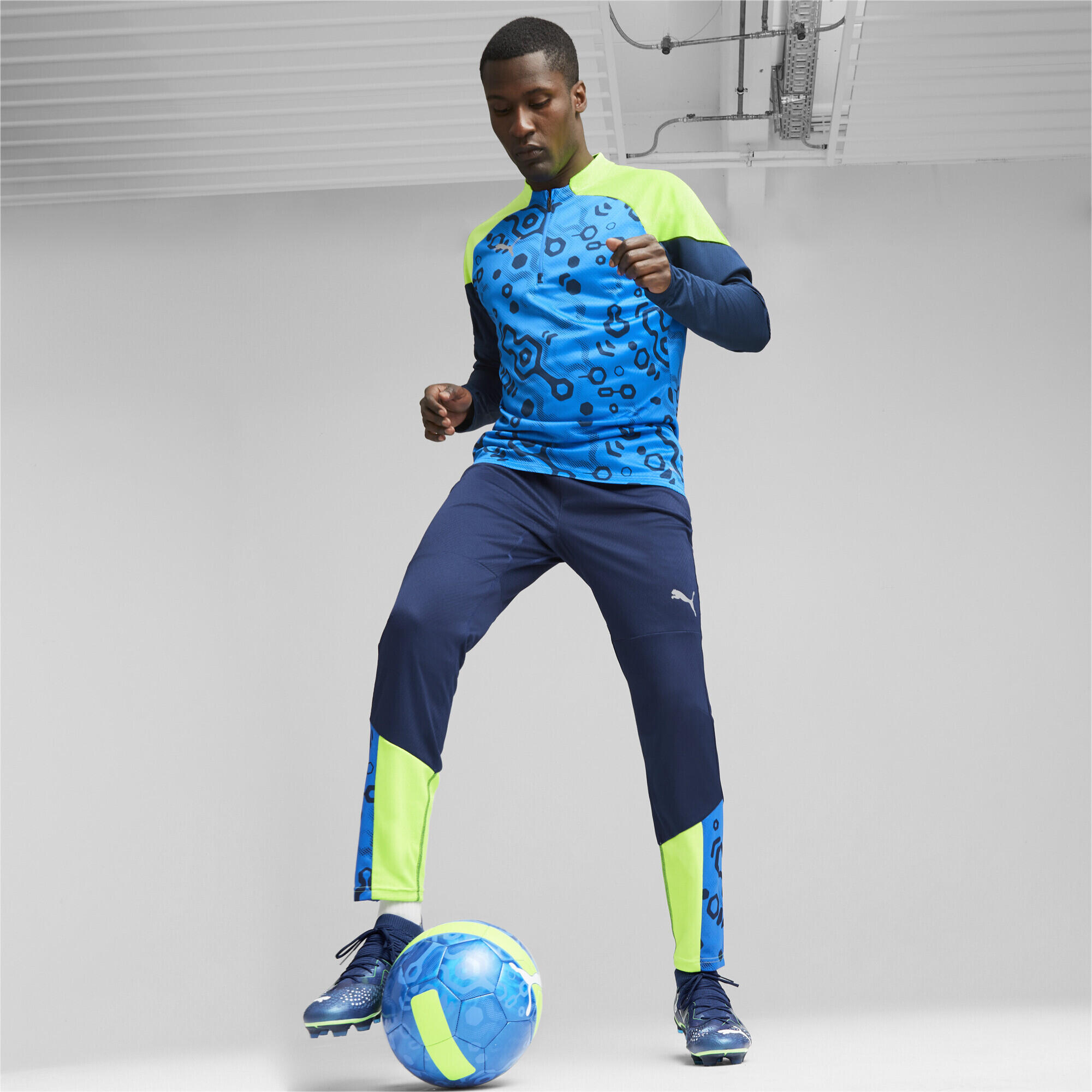 Haut de football à fermeture zippée courte individualCUP PUMA 3/6