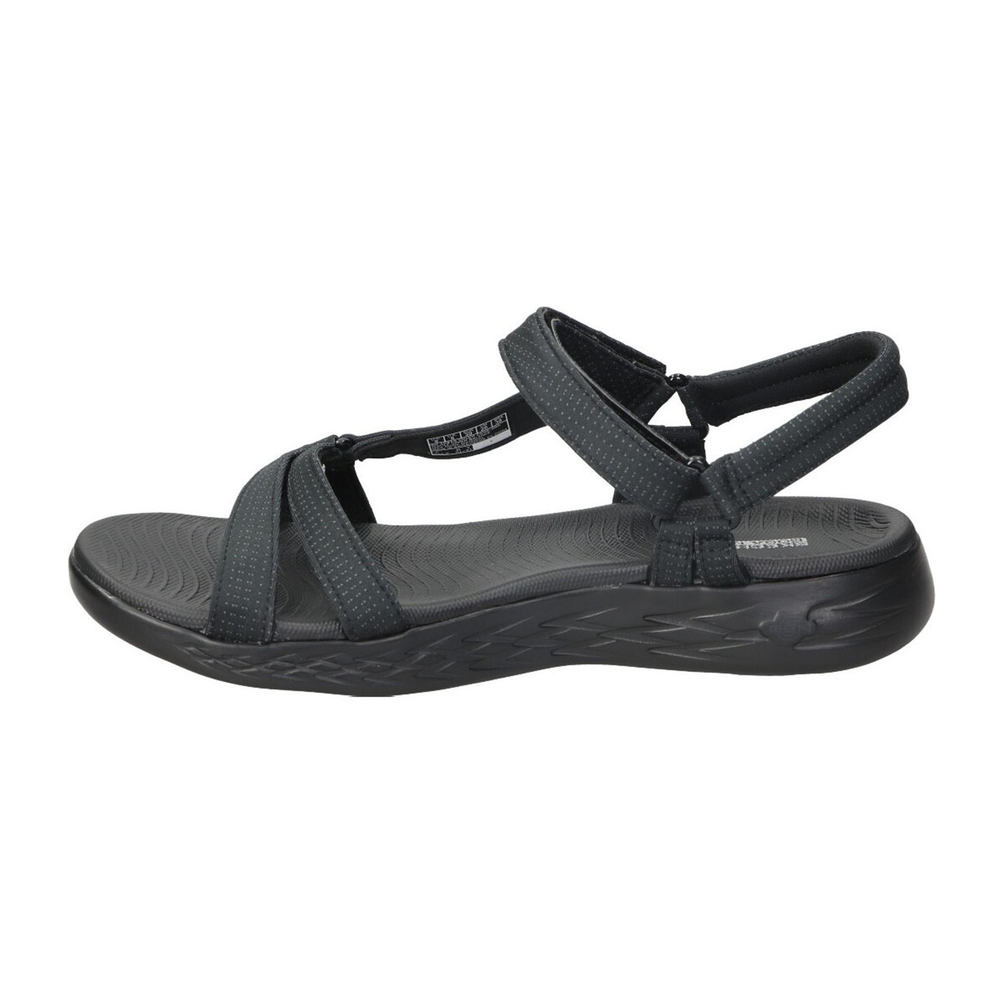 Sandalias Deportivas Mujer Skechers 15316_BBK Negras con Cierre Adherente 4/5