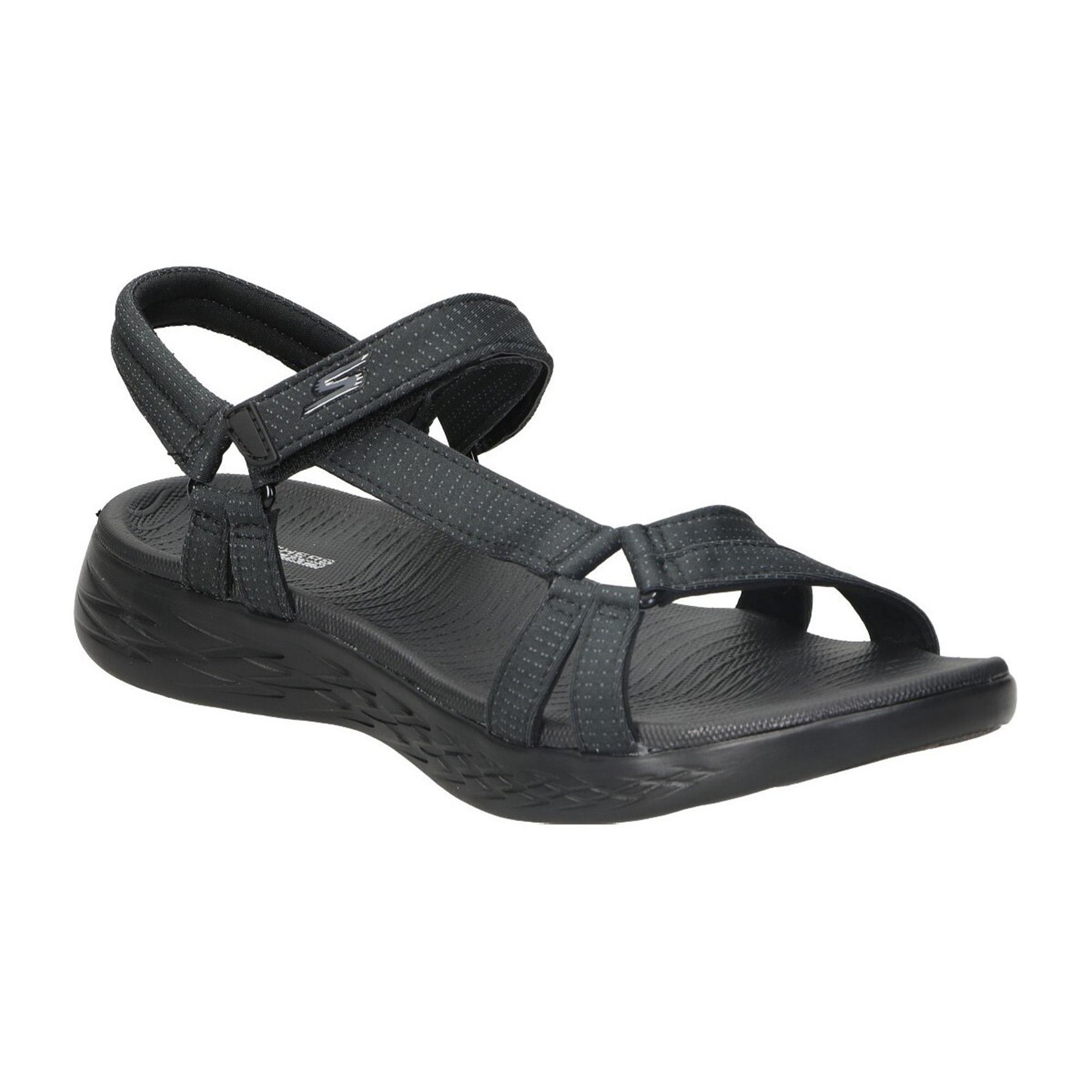 Sandalias Deportivas Mujer Skechers 15316_BBK Negras con Cierre Adherente 2/5