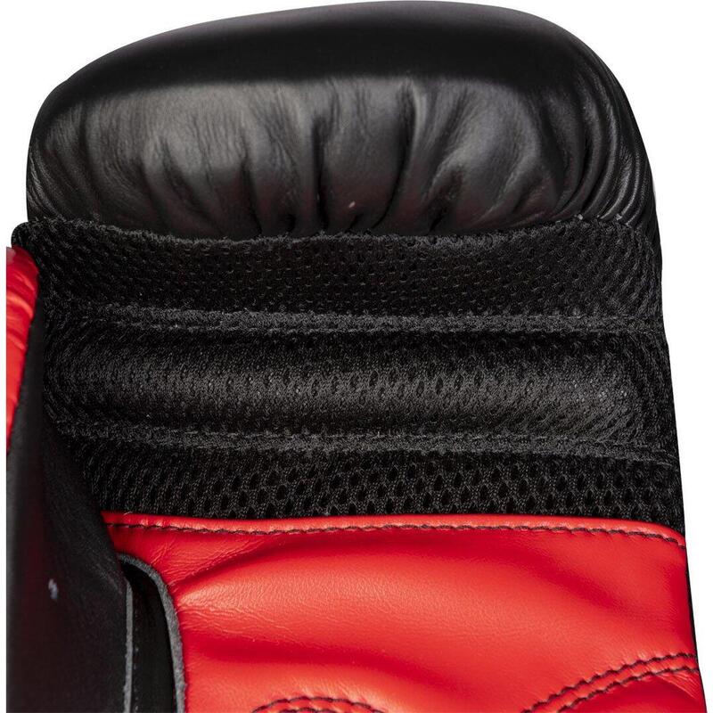 Manusi de box "TOP TEN", Top Ten Negru-Rosu, 16 oz