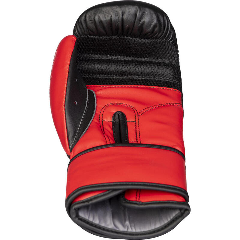 Manusi de box "TOP TEN", Top Ten Negru-Rosu, 12oz