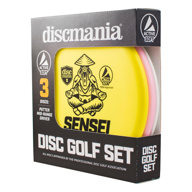 Active Disc Golf - Soft Set - Beginners set 3 discs - Discgolf