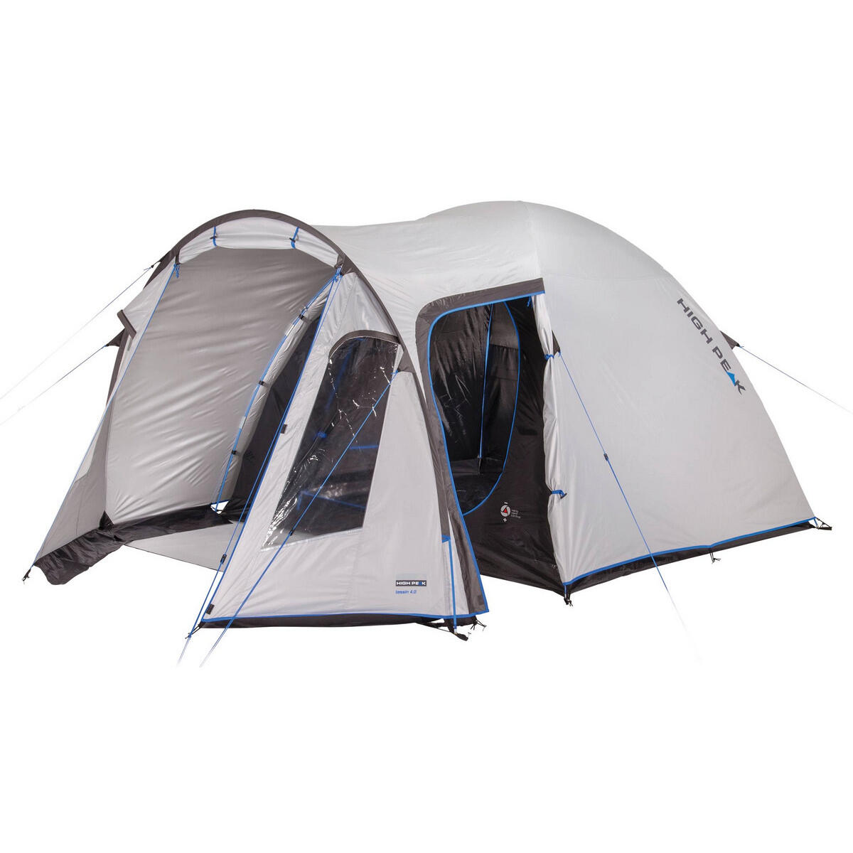 HIGH PEAK Tenda a cupola Tessin 5 persone Campeggio igloo famiglia vestibolo