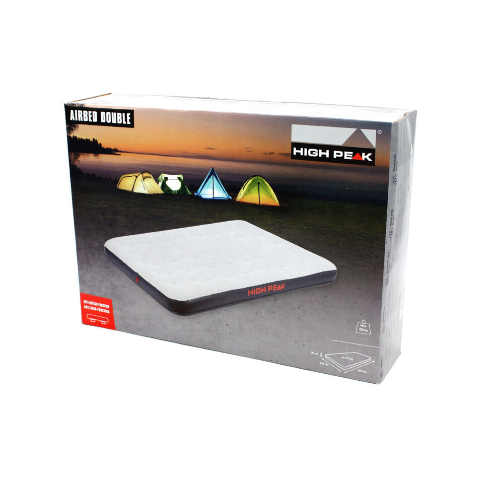 Materac Welurowy High Peak Double 197x138x20cm j.c.szary 40034