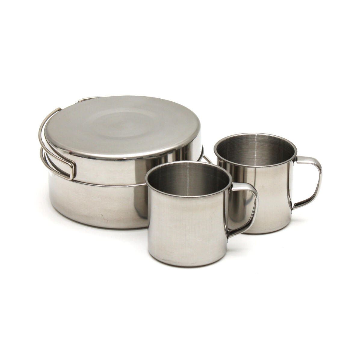 Juego de Cocina de Camping Compacto de Acero Inoxidable Highlander 2/5