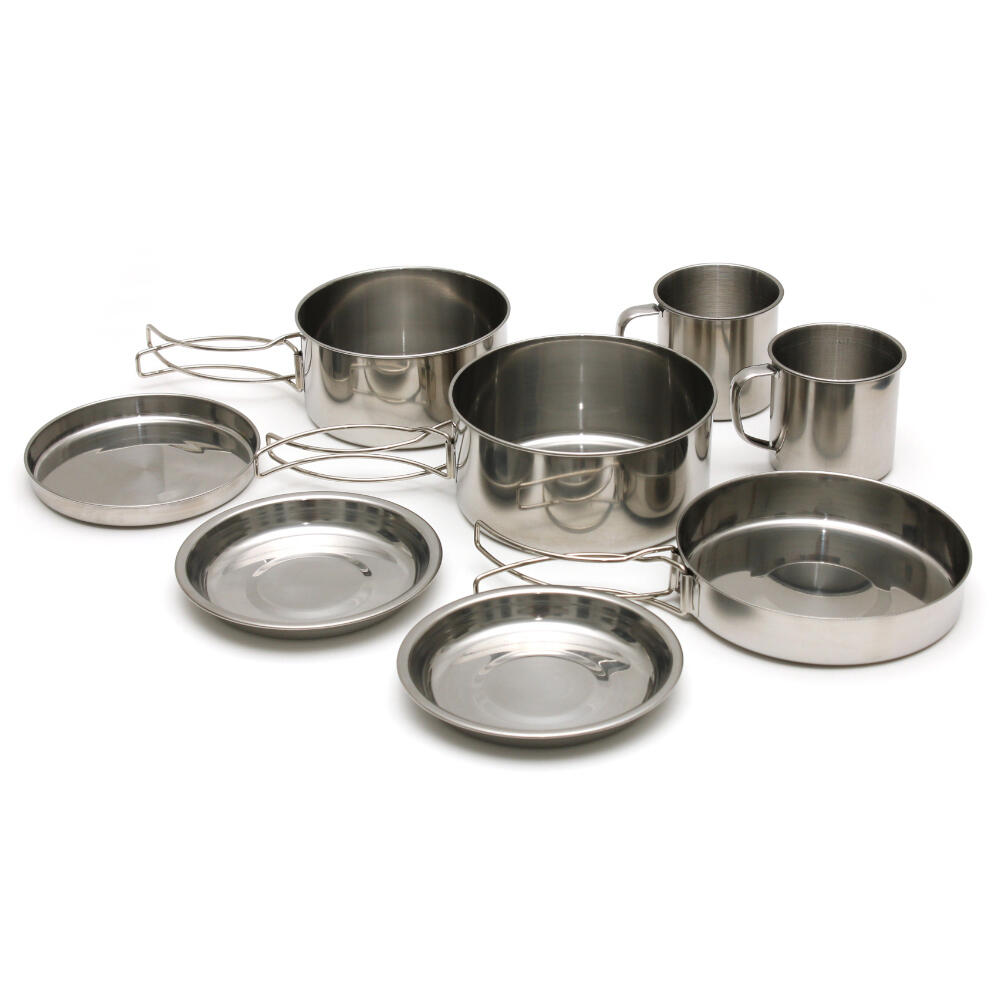 Juego de Cocina de Camping Compacto de Acero Inoxidable Highlander 3/5
