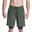 Men 2-In-1 Breathable Dri-Fit 9" Running Sports Shorts - OLIVE GREEN