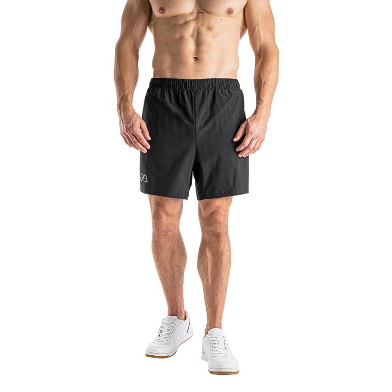 Men Breathable Dri-Fit 5" Running Sports Shorts - BLACK