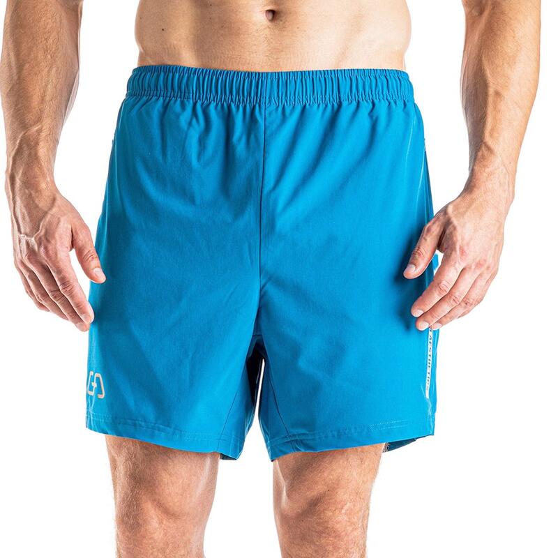 Men Breathable Dri-Fit 5" Running Sports Shorts - Teal blue