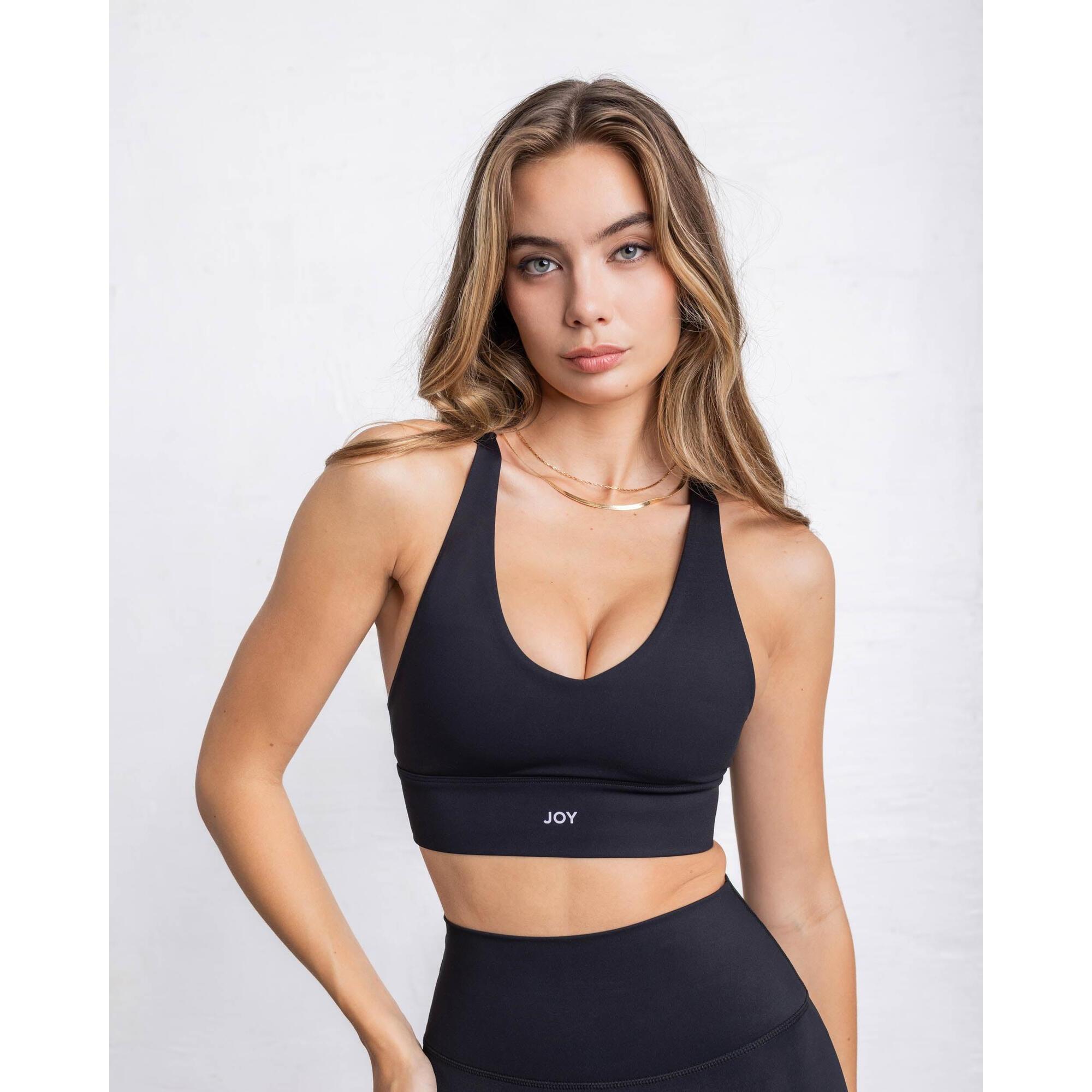 Joy Studio - Brassière V Essential Sporty - Onyx - Brassière - Noir - 42 M/l - Decathlon