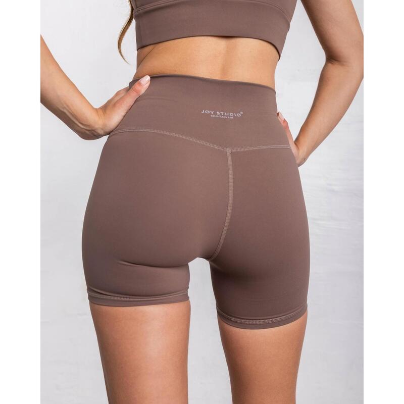 Mallas Cortas Mujer Fitness Essential Sporty - Caqui