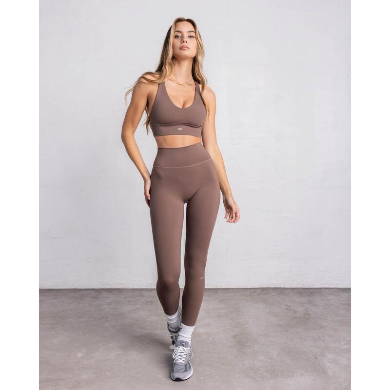 Legging met hoge taille Essential Sporty - Kaki