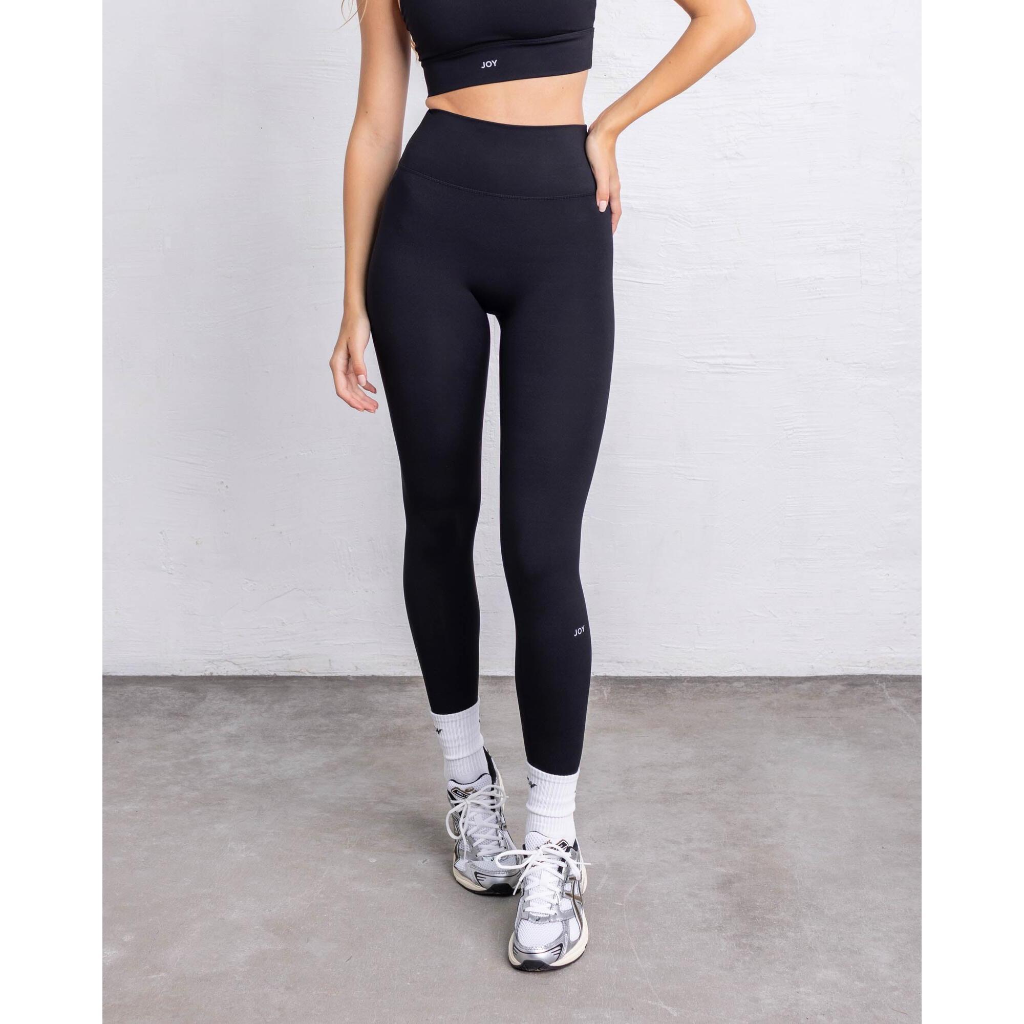 Joy Studio - Legging Taille Haute Essential Sporty - Noir - Legging - Noir - 38 S - Decathlon